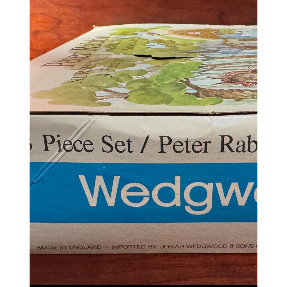 Vintage Wedgwood Beatrix Potter Mrs Tiggy Winkle 3 Piece Dish Set Plate Cup Bowl - Picture 11 of 11